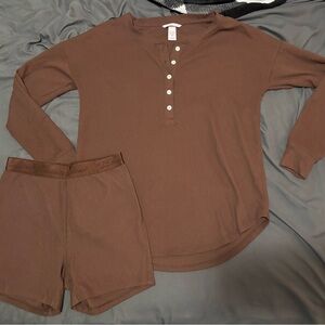 Cozy Brown Victoria Secret lounge set
